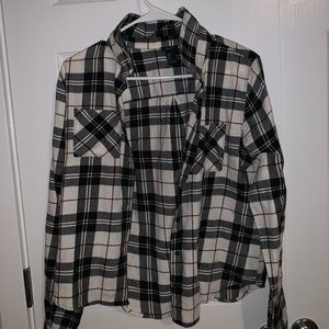 White and black flannel